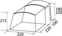 Carica l'immagine nel visualizzatore di Gallery, Misure Tenda laterale per minibus Brunner Trails A.I.R.TECH LC