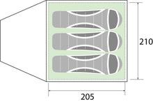 Carica l'immagine nel visualizzatore di Gallery, Tenda da campeggio Brunner Globo 3