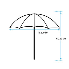 Carica l'immagine nel visualizzatore di Gallery, Misure Ombrellone Brunner Solado
