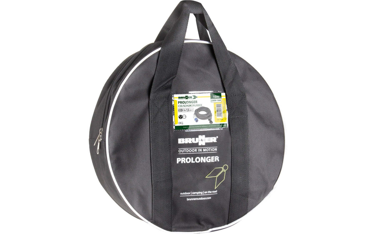 Brunner 0301094C Cavo Di Prolunga CEE/CEE Da 25M, 3 Poli, Guaina In Gomma 3X2,5 Mm^2, Protezione Ip 44 Per Esterno, Omologato Ce 230V-16A - 2