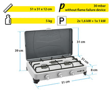 Carica l'immagine nel visualizzatore di Gallery, Fornello da campeggio Brunner Aristo 3