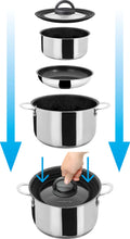 Carica l'immagine nel visualizzatore di Gallery, Set pentole da campeggio Brunner Academy NG 7+1 Ø22