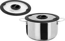 Carica l'immagine nel visualizzatore di Gallery, Coperchio scolapasta Set pentole da campeggio Brunner Academy High NG 7+1 Ø22