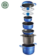 Carica l'immagine nel visualizzatore di Gallery, Set pentole da campeggio Brunner Skipper 9+1 Ø22