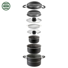 Carica l'immagine nel visualizzatore di Gallery, Set pentole da campeggio Brunner Pirate 9+1 Ø24