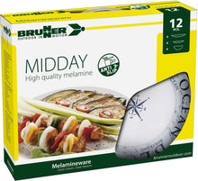 Carica l'immagine nel visualizzatore di Gallery, Scatolo Set piatti da campeggio Brunner Midday Blue Ocean