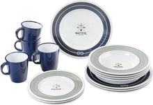 Carica l'immagine nel visualizzatore di Gallery, Set stoviglie da campeggio Brunner Dinner Service Nautical