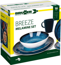 Carica l'immagine nel visualizzatore di Gallery, Scatolo Set piatti da campeggio Brunner Melamine Breeze