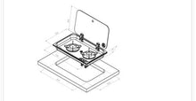 Carica l'immagine nel visualizzatore di Gallery, Piano cottura per camper a due fuochi con dispositivo di sicurezza Carbest