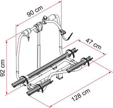 Carica l'immagine nel visualizzatore di Gallery, Portabici Fiamma Carry Bike caravan Active 2-3 Bici E-Bike