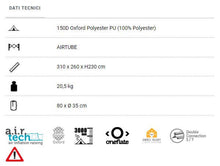 Carica l'immagine nel visualizzatore di Gallery, Scheda tecnica Veranda laterale per minibus Brunner Trouper 2.0