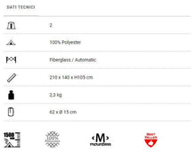 Carica l'immagine nel visualizzatore di Gallery, Scheda tecnica Tenda Brunner Strato 2 Automatic