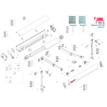 Carica l'immagine nel visualizzatore di Gallery, Ricambi tendalino Fiamma F65s Titanium 320-400