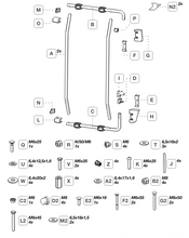 Carica l'immagine nel visualizzatore di Gallery, Portabici per Ducato Carry bike frame Fiamma