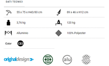 Carica l'immagine nel visualizzatore di Gallery, Scheda tecnica Poltrona da campeggio Brunner Action Delilah