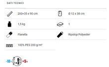 Carica l'immagine nel visualizzatore di Gallery, Scheda tecnica Sacco a pelo Brunner Argos