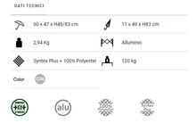 Carica l'immagine nel visualizzatore di Gallery, Scheda tecnica Sedia da campeggio Brunner Bravura Comfort