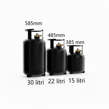 Carica l'immagine nel visualizzatore di Gallery, Bombola ricaricabile CAMPKO 22 litri acciaio multivalvola arresto 80 percento ECE 67R-01