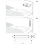 Carica l'immagine nel visualizzatore di Gallery, Plafoniera a led da camper con 2 porte usb