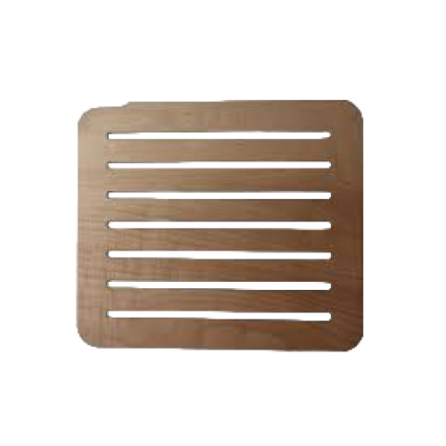 Pedana Doccia In Legno Okumè 50x50 Cm - Per Piatti Doccia 70x70 Cm | Compensato Marino Verniciato, Antiscivolo - Foto 12