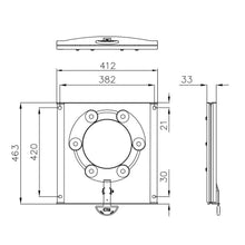 Carica l'immagine nel visualizzatore di Gallery, Dettaglio installazione piastra girevole compatta
