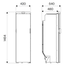 Carica l'immagine nel visualizzatore di Gallery, Installazione frigorifero Slim 140L in spazi verticali