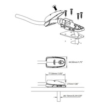 Carica l'immagine nel visualizzatore di Gallery, Montaggio passacavo profilo basso per veicoli