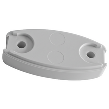 Carica l'immagine nel visualizzatore di Gallery, Piastra spessore bianca per fermaporta a mezzaluna - accessorio camper