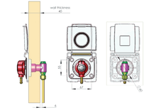 Carica l'immagine nel visualizzatore di Gallery, Presa esterna gas con attacco sicuro
