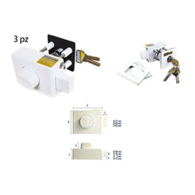 Carica l'immagine nel visualizzatore di Gallery, Serratura bianca installata su porta cabina minivan