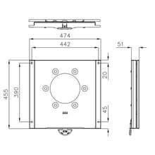 Carica l'immagine nel visualizzatore di Gallery, Dettaglio di montaggio della staffa per freno a mano