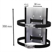 Carica l'immagine nel visualizzatore di Gallery, Supporto portabombole CAMPKO in acciaio inox con cinghie gommate e tenditori esagonali