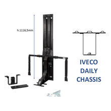 Carica l'immagine nel visualizzatore di Gallery, Kit attacco cinture Iveco Daily Predisposizione Combi per seggiolini camper misure