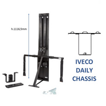 Carica l'immagine nel visualizzatore di Gallery, Kit cinture Isofix Iveco Daily Puntone Dritto per sicurezza seggiolino camper misure
