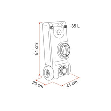 Carica l'immagine nel visualizzatore di Gallery, Roll Tank 40W serbatoio di raccolta acque nere - Fiamma