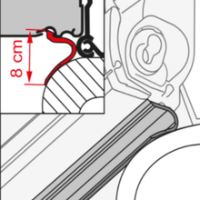 Carica l'immagine nel visualizzatore di Gallery, Rain Guard Lower guarnizione antipioggia Fiamma