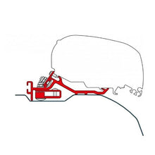 Carica l'immagine nel visualizzatore di Gallery, Kit Fiat Ducato H2 Citroen Jumper H2 Peugeot Boxer H2 Staffa per tendalini Fiamma F80s