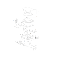 Carica l'immagine nel visualizzatore di Gallery, Ricambi Porta Potti wc Thetford 145-165 scheda tecnica