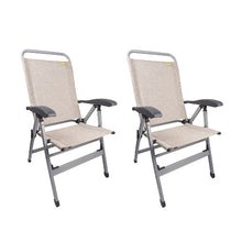Carica l'immagine nel visualizzatore di Gallery, Coppia poltroncine con schienale alto ViaMondo - Sedia campeggio