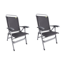 Carica l'immagine nel visualizzatore di Gallery, Coppia poltroncine con schienale alto ViaMondo - Sedia campeggio