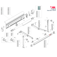 Carica l'immagine nel visualizzatore di Gallery, Ricambi tendalino Fiamma F45s Deep Black 190-450