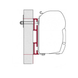 Adapter D staffa per tendalini Fiamma F45/F70