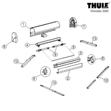 Carica l'immagine nel visualizzatore di Gallery, Ricambi tendalino a perete Thule Omnistor 2000