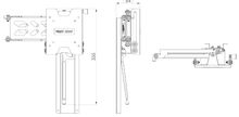 Carica l'immagine nel visualizzatore di Gallery, Supporto TV camper LCD da parete a scorrimento verticale mod. 12587/00A7/09/035