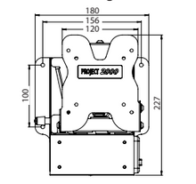 Carica l'immagine nel visualizzatore di Gallery, Porta tv camper LCD a pantografo con supporto estraibile mod.12587/00A8/09/000