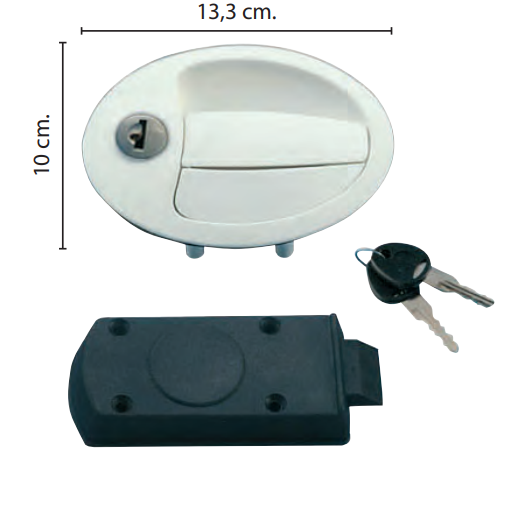 SERRATURA OVALE BIANCA PER PORTELLONI | Grosso Vacanze - Foto 10