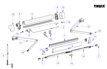 Carica l'immagine nel visualizzatore di Gallery, Ricambi tendalino a parete Thule Omnistor 5102