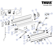 Carica l'immagine nel visualizzatore di Gallery, Ricambi tendalino a parete Thule Omnistor 5200