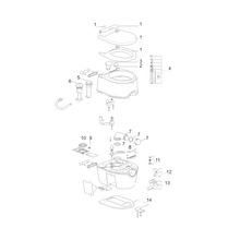 Carica l'immagine nel visualizzatore di Gallery, Ricambi Porta Potti wc Thetford 565 scheda tecnica