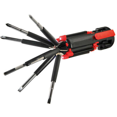 Set 7 Cacciaviti Laser 5987 – Acciaio S2, Manici Ergomomici, Aste Satinate – Per Officina E Fai Da Te